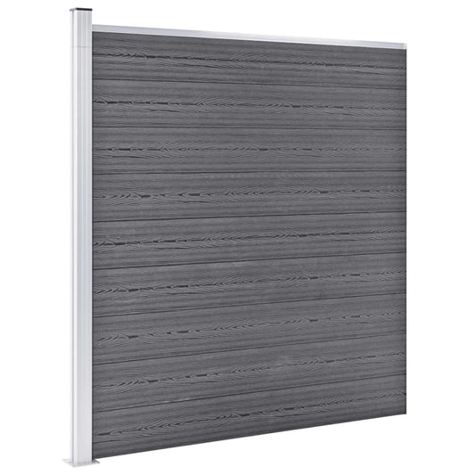 Garden Fence WPC 1391x186 cm Grey