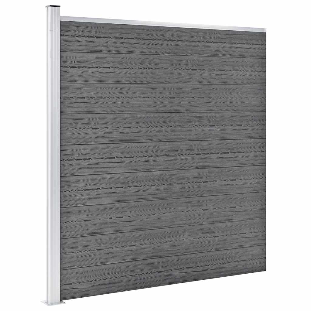 Garden Fence WPC 1564x186 cm Grey