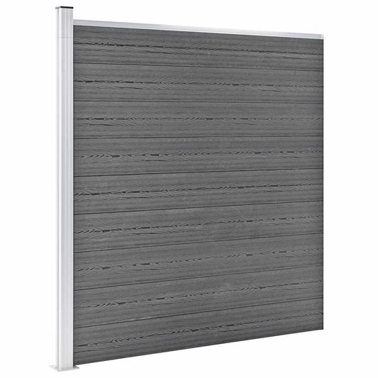 Garden Fence WPC 1564x186 cm Grey