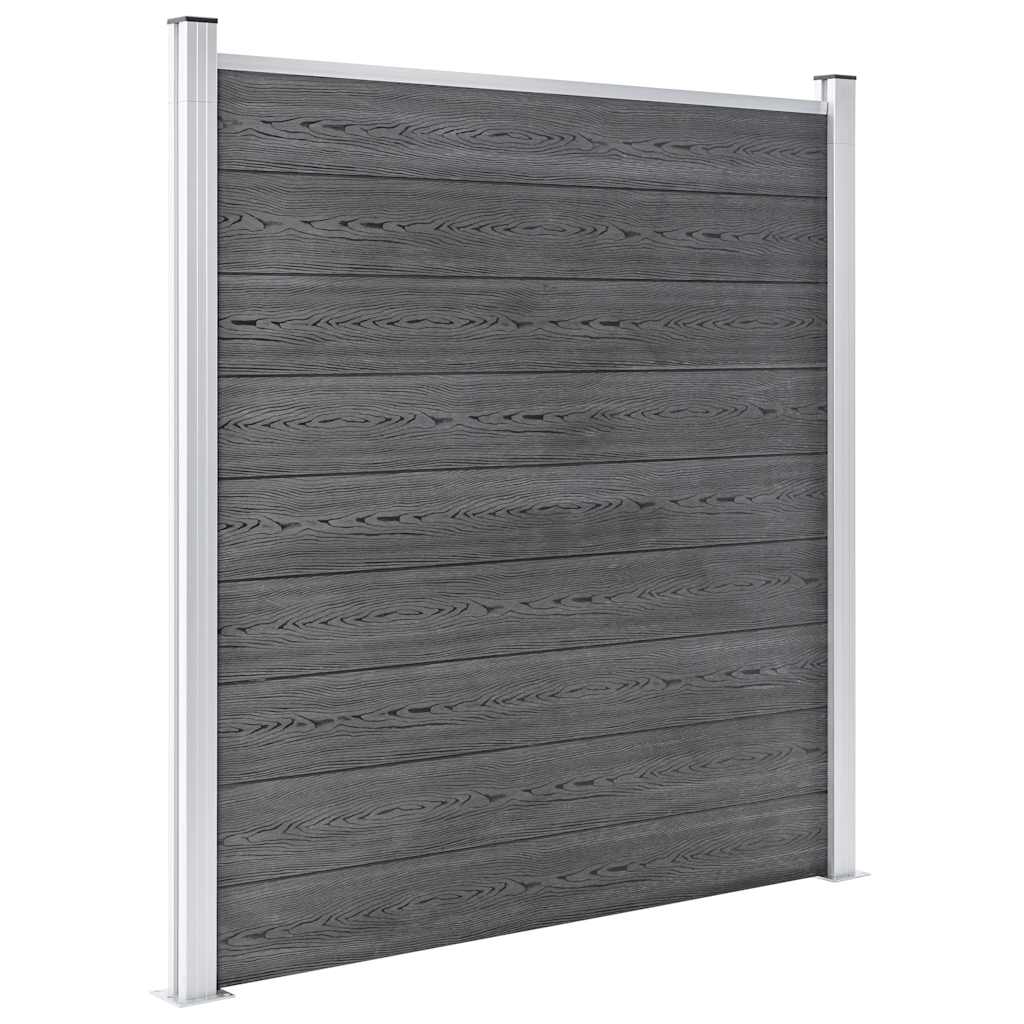 Garden Fence WPC 1564x186 cm Grey