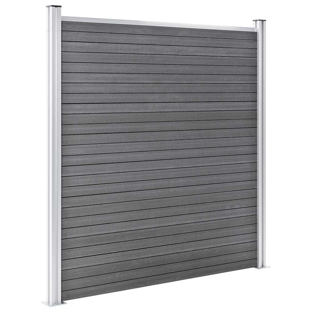 Garden Fence WPC 1564x186 cm Grey