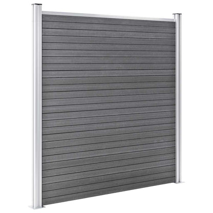 Garden Fence WPC 1564x186 cm Grey