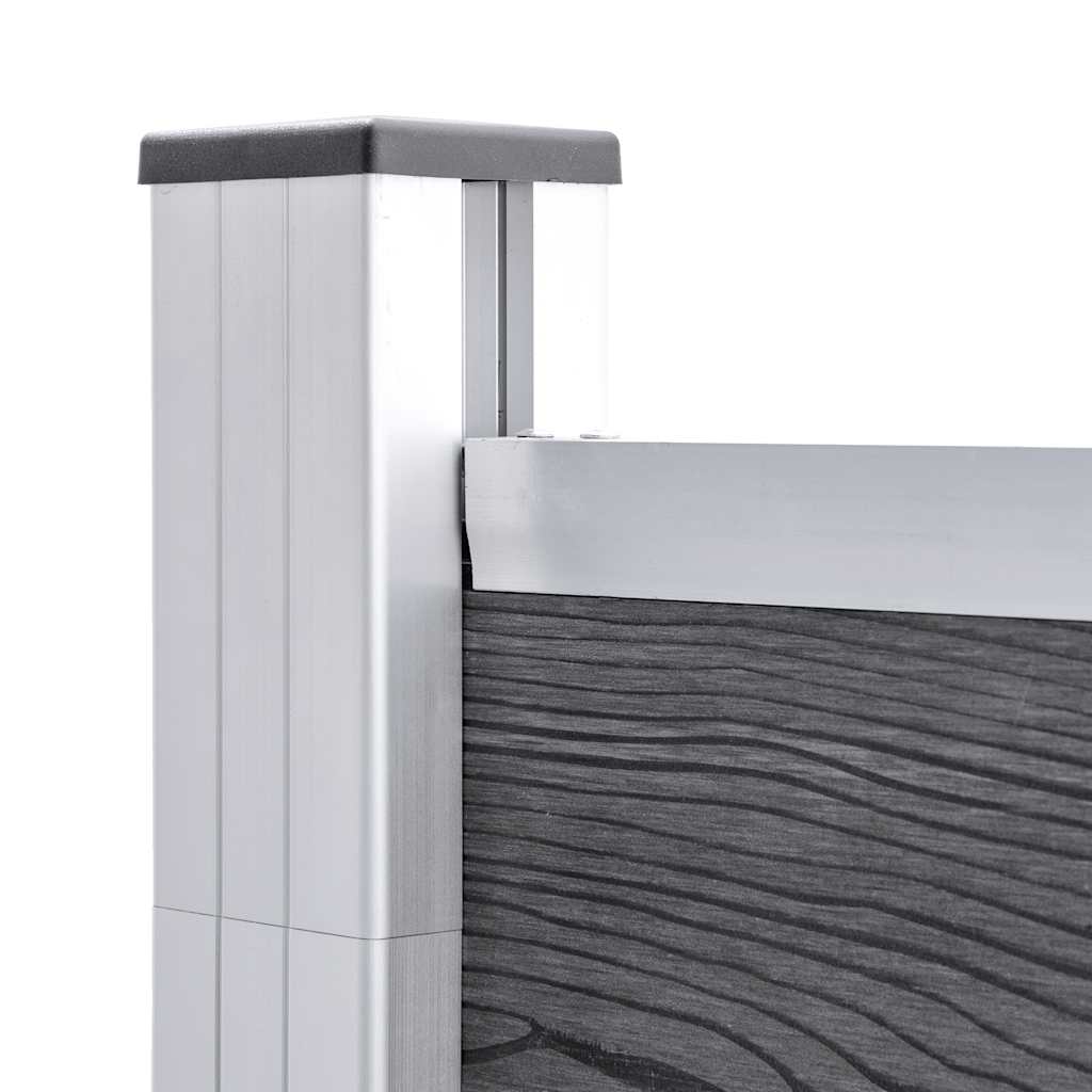 Garden Fence WPC 1564x186 cm Grey