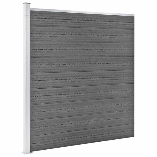 Garden Fence WPC 1737x186 cm Grey