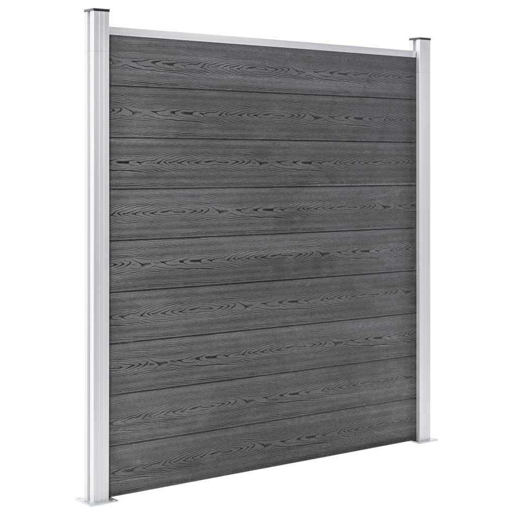 Garden Fence WPC 1737x186 cm Grey