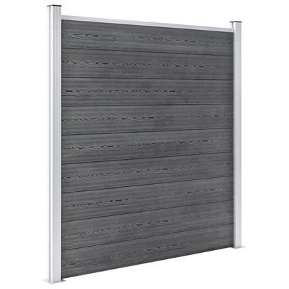 Garden Fence WPC 1737x186 cm Grey