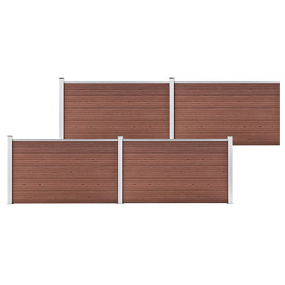 Garden Fence WPC 699x106 cm Brown