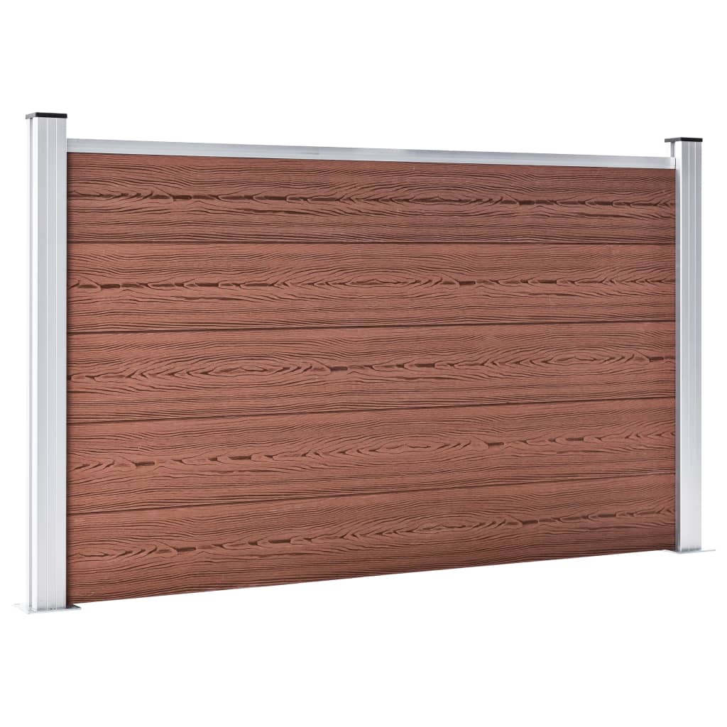 Garden Fence WPC 699x106 cm Brown