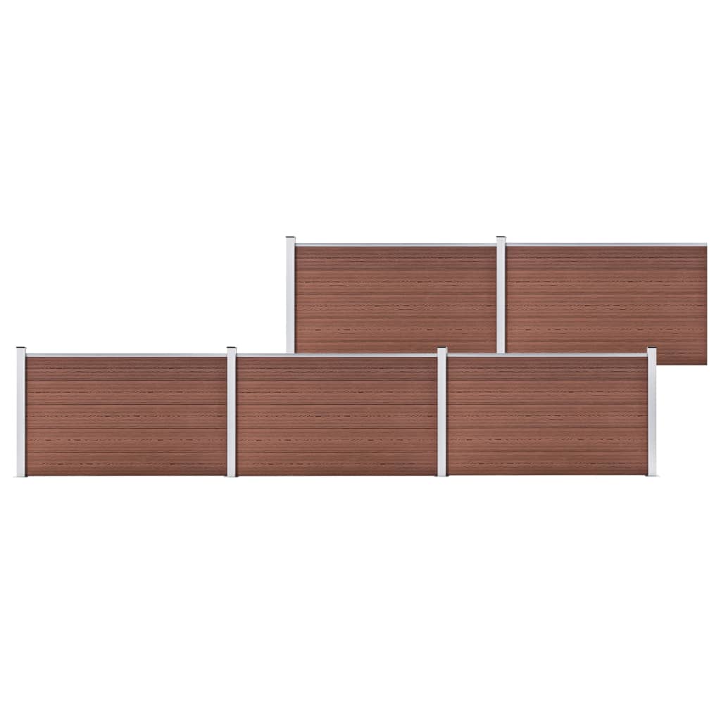 Garden Fence WPC 872x106 cm Brown