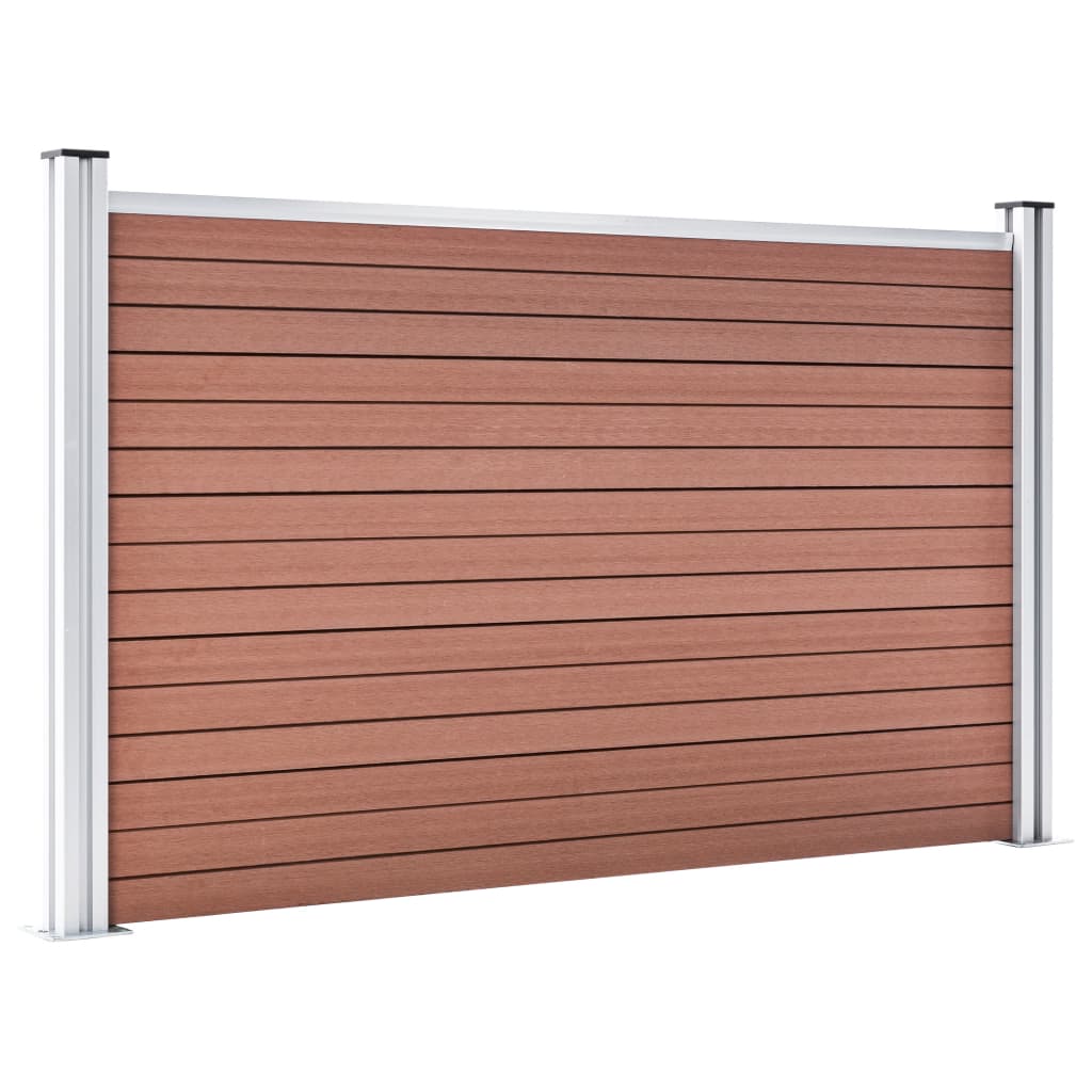 Garden Fence WPC 872x106 cm Brown