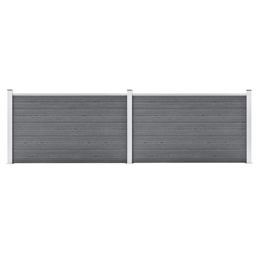 Garden Fence WPC 353x106 cm Grey