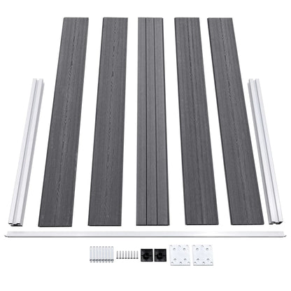Garden Fence WPC 526x106 cm Grey