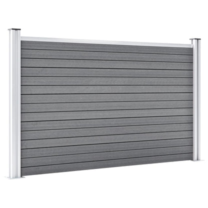 Garden Fence WPC 699x106 cm Grey