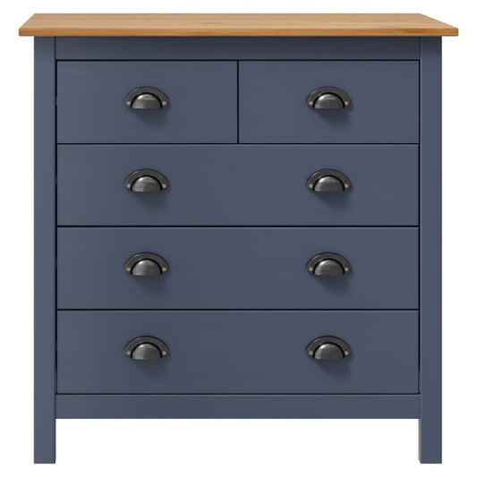 Sideboard | Grey and honey brown | Solid pine wood | Medium | Sideboard