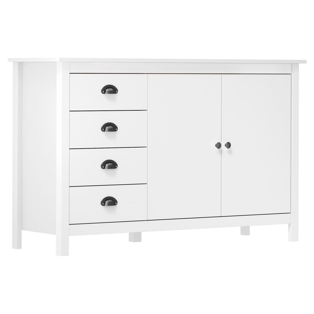 Sideboard | White | Solid pine wood | Medium | Sideboard | Rectangular