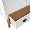 2-Door Wardrobe Hill White 89x50x170 cm Solid Pine Wood