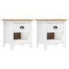 Bedside Cabinets 2 pcs Hill 46x35x49.5 cm Solid Pine Wood
