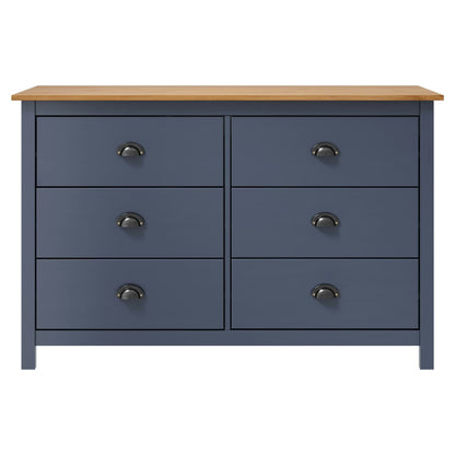 Sideboard | Grey and honey brown | Solid pine wood | Medium | Sideboard