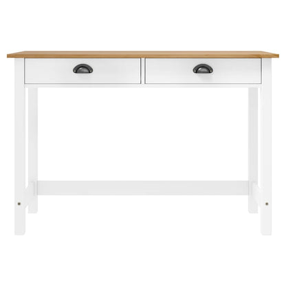 Console Table Hill with 2 Drawers 110x45x74 cm Solid Pine Wood