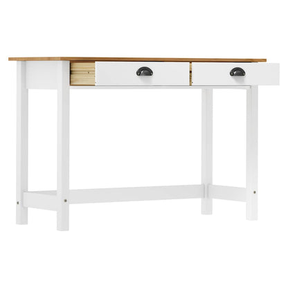 Console Table Hill with 2 Drawers 110x45x74 cm Solid Pine Wood