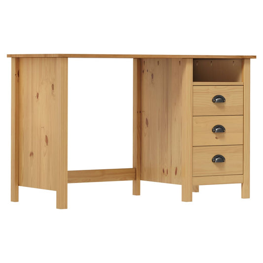 Desk | Honey Brown | Solid Pine Wood | Medium | Desk | Rectangular