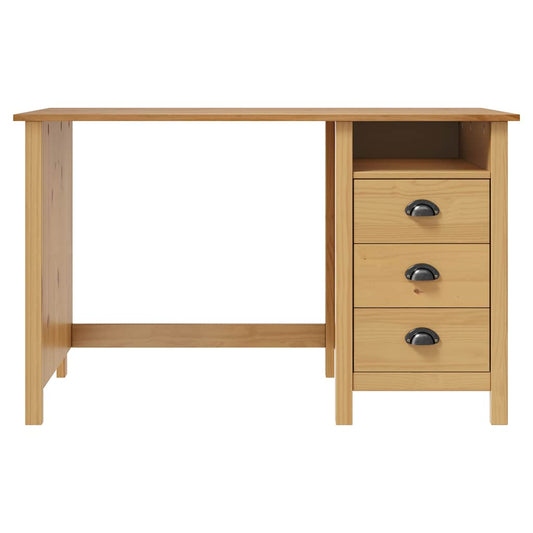 Desk | Honey Brown | Solid Pine Wood | Medium | Desk | Rectangular