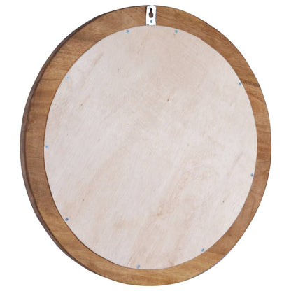 Wall Mirror 60 cm Teak Round