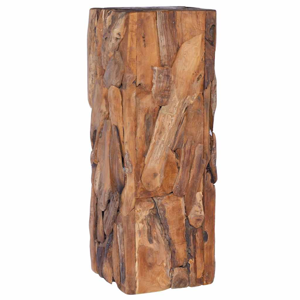 288807 vidaXL Side Table 30x30x80 cm Solid Teak Wood