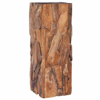 288807 vidaXL Side Table 30x30x80 cm Solid Teak Wood
