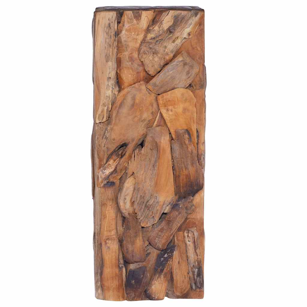 288807 vidaXL Side Table 30x30x80 cm Solid Teak Wood