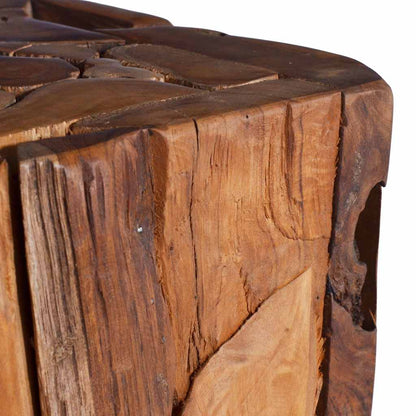 288807 vidaXL Side Table 30x30x80 cm Solid Teak Wood