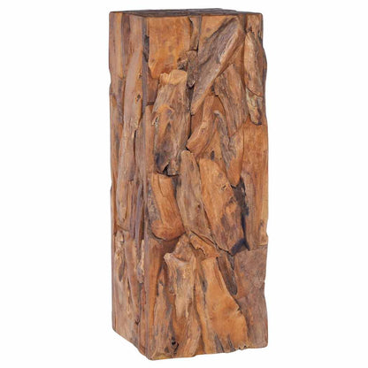 288807 vidaXL Side Table 30x30x80 cm Solid Teak Wood
