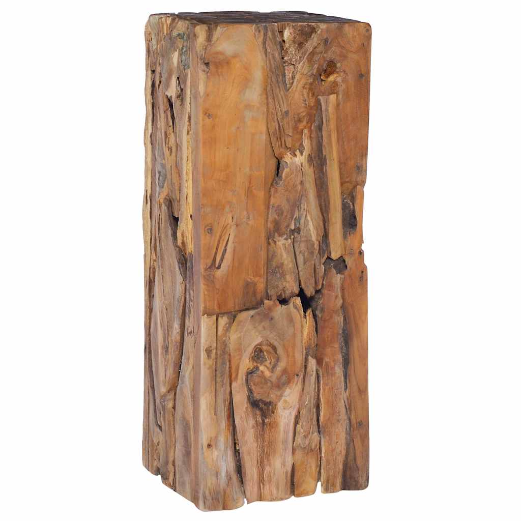 288807 vidaXL Side Table 30x30x80 cm Solid Teak Wood