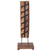 Wine Rack for 6 Bottles 35x35x100 cm Solid Teak Wood