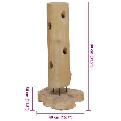 Wine Rack for 8 Bottles 40x30x80 cm Solid Teak Wood