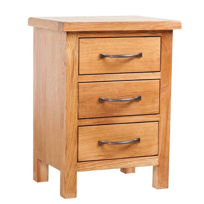 Bedside Cabinet | Natural wood | Solid oak wood | 40x30x54 cm | Drawers