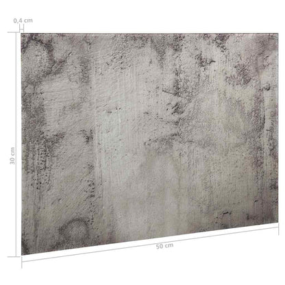Wall Mounted Magnetic Board Glass 50x30 cm