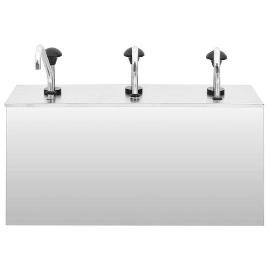 Sauce Dispenser Stainless Steel 3 x 3.5 L
