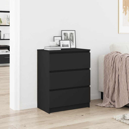 Sideboard Black 60x35x76 cm Engineered Wood