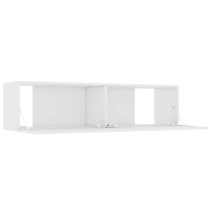 TV Cabinet | White | Engineered Wood | Medium | Drop-Down | TV Cabinet