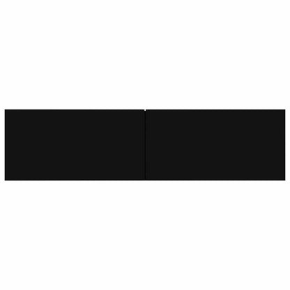 801491 vidaXL TV Cabinet Black 120x30x30 cm Engineered Wood