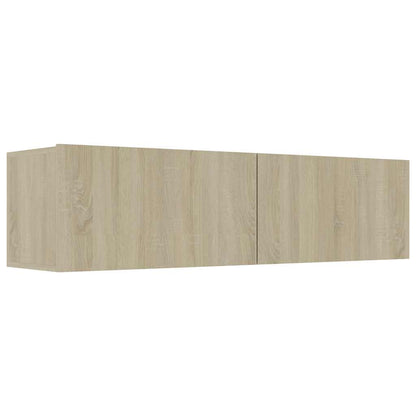 TV Cabinet | Sonoma oak | Engineered wood | 120 x 30 x 30 cm | Drop-Down
