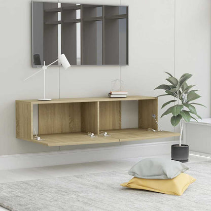 TV Cabinet | Sonoma oak | Engineered wood | 120 x 30 x 30 cm | Drop-Down