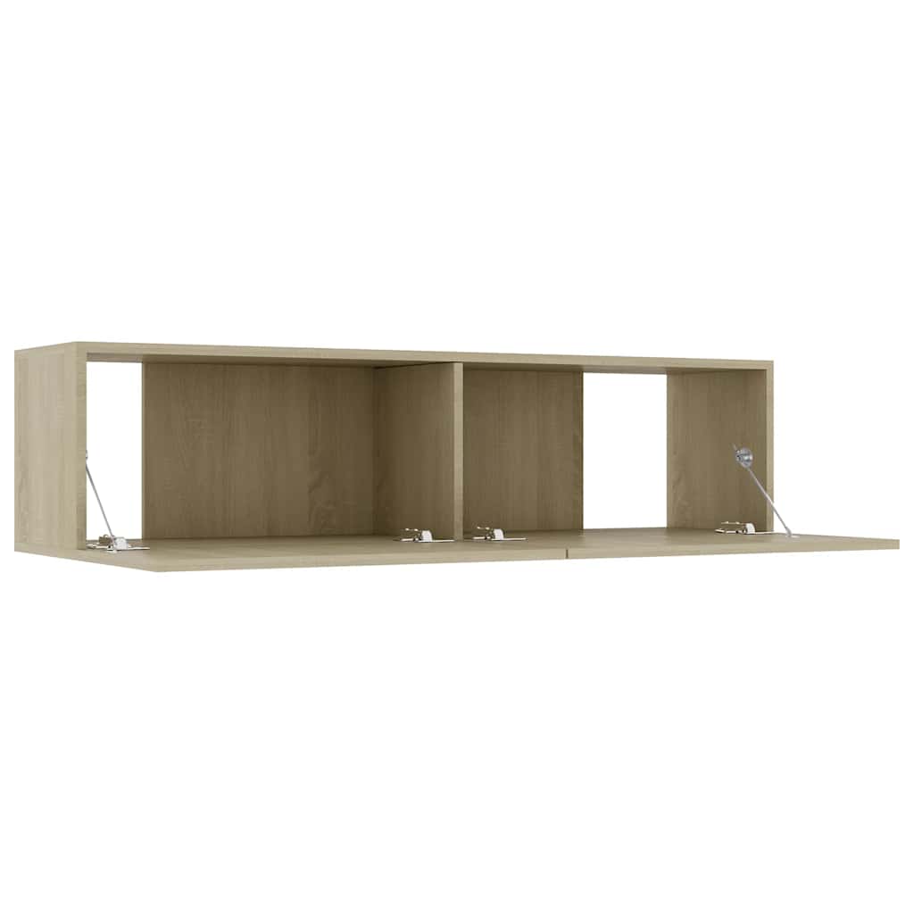 TV Cabinet | Sonoma oak | Engineered wood | 120 x 30 x 30 cm | Drop-Down