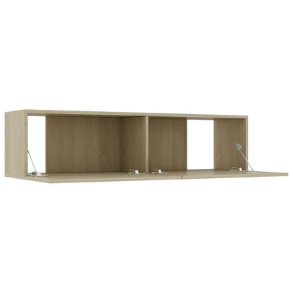 TV Cabinet | Sonoma oak | Engineered wood | 120 x 30 x 30 cm | Drop-Down
