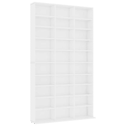 801778 vidaXL CD Cabinet White 102x23x177,5 cm Engineered Wood