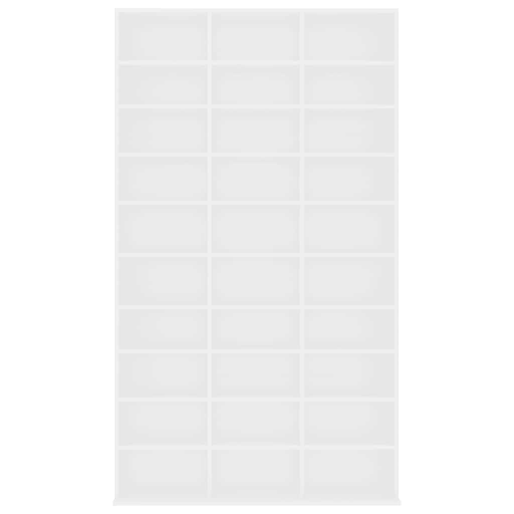 801778 vidaXL CD Cabinet White 102x23x177,5 cm Engineered Wood