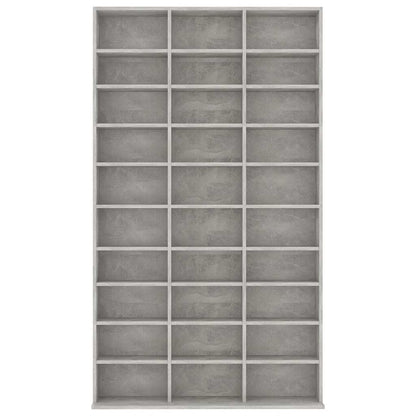 801782 vidaXL CD Cabinet Concrete Grey 102x23x177,5 cm Engineered Wood