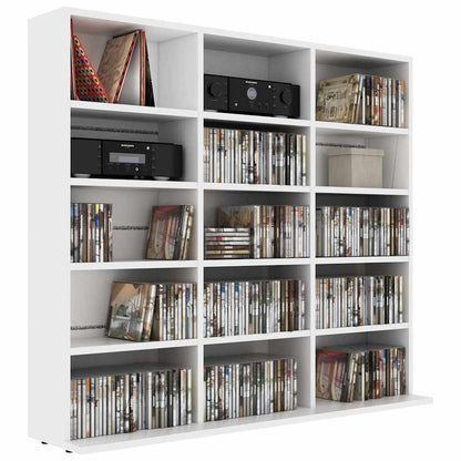801787 vidaXL CD Cabinet White 100x23x89,5 cm Engineered Wood