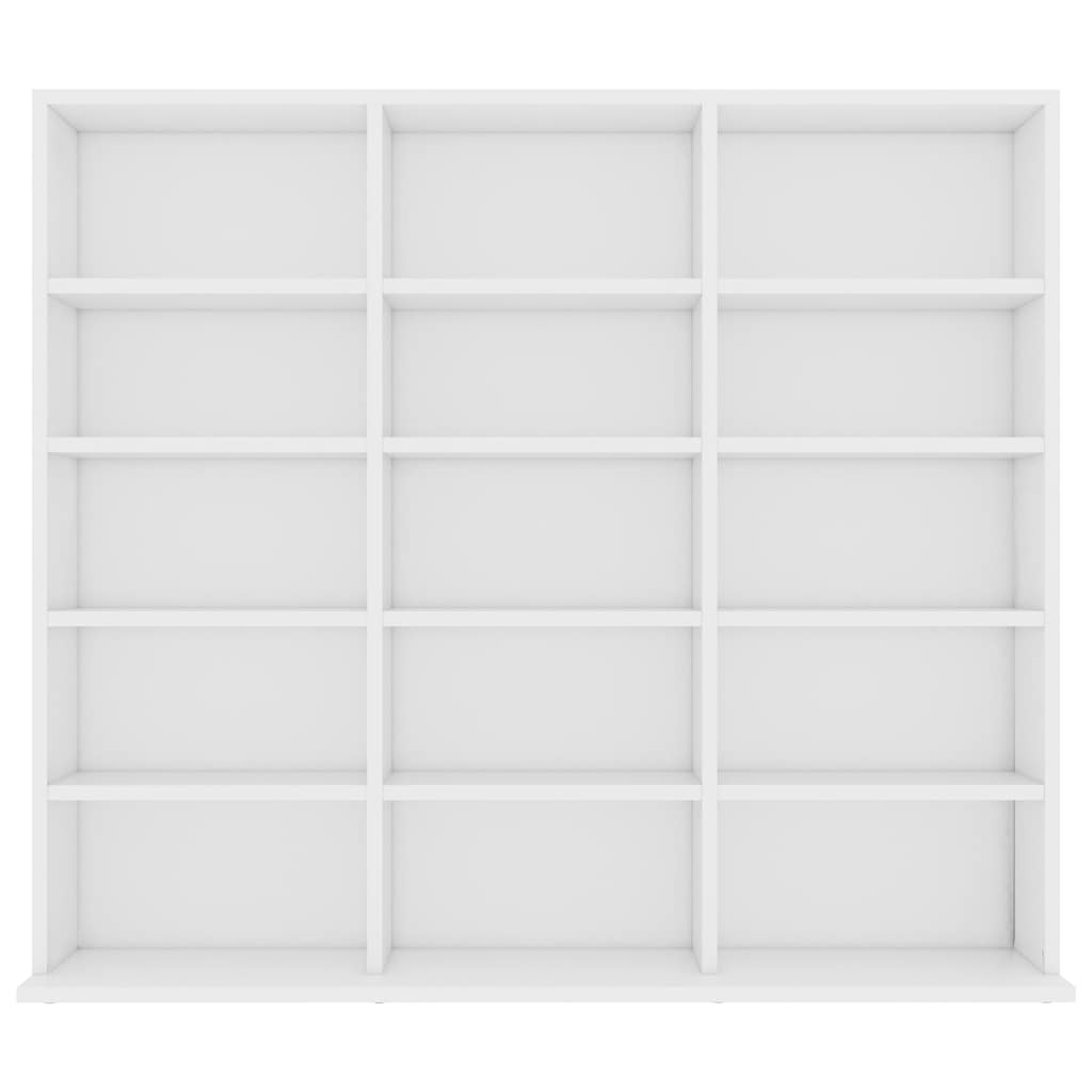 801787 vidaXL CD Cabinet White 100x23x89,5 cm Engineered Wood